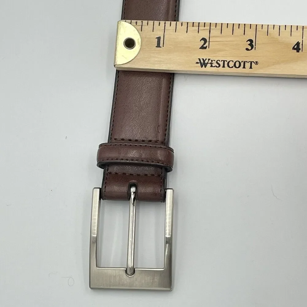 Mens Genuine Leather Belt Quality Brown Buttery Soft 48/120 1.25